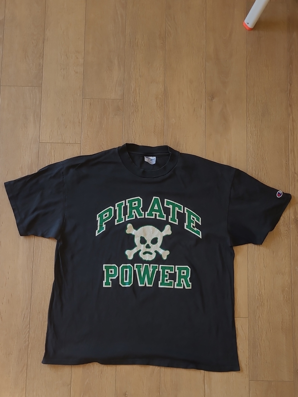Vintage 1990s Champion "Pirate Power" T-shirt Made In The USA Single Stitch